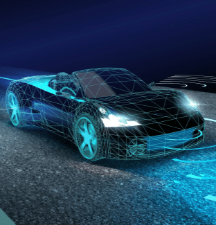 Illustration of advanced driver assistance systems (ADAS) in modern vehicles